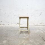 Vintage wooden workshop stool