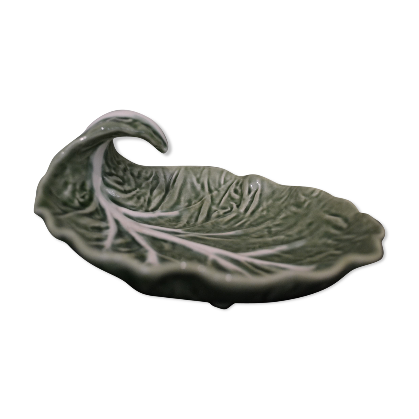 Cabbage leaf trinket bowl