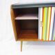 Vintage chest of drawers 2 sliding doors