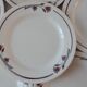 Set of 6 flat plates Salins E.charbonnier model Athos early 20th