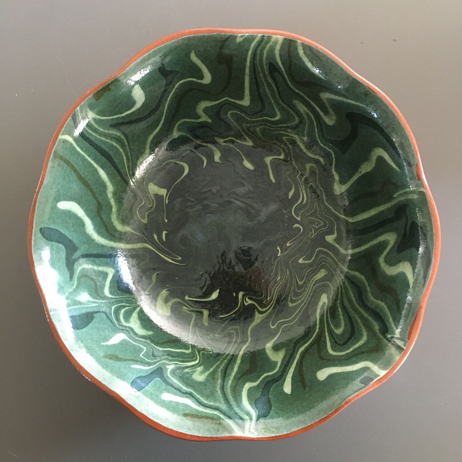 Large mixed earth salad bowl