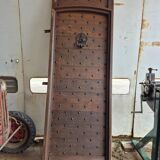 hand-forged studded castle doors + frame from the 1800s/1900s