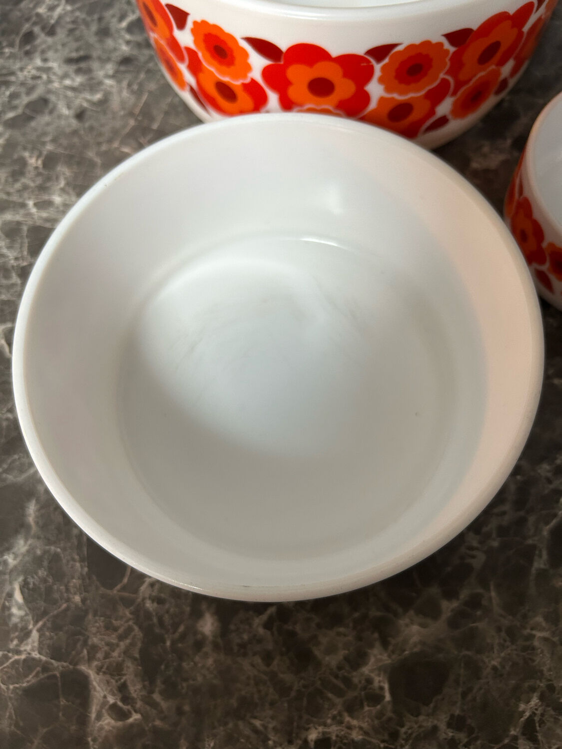 Vintage lotus arcopal salad bowl