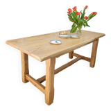 Solid wood farm table