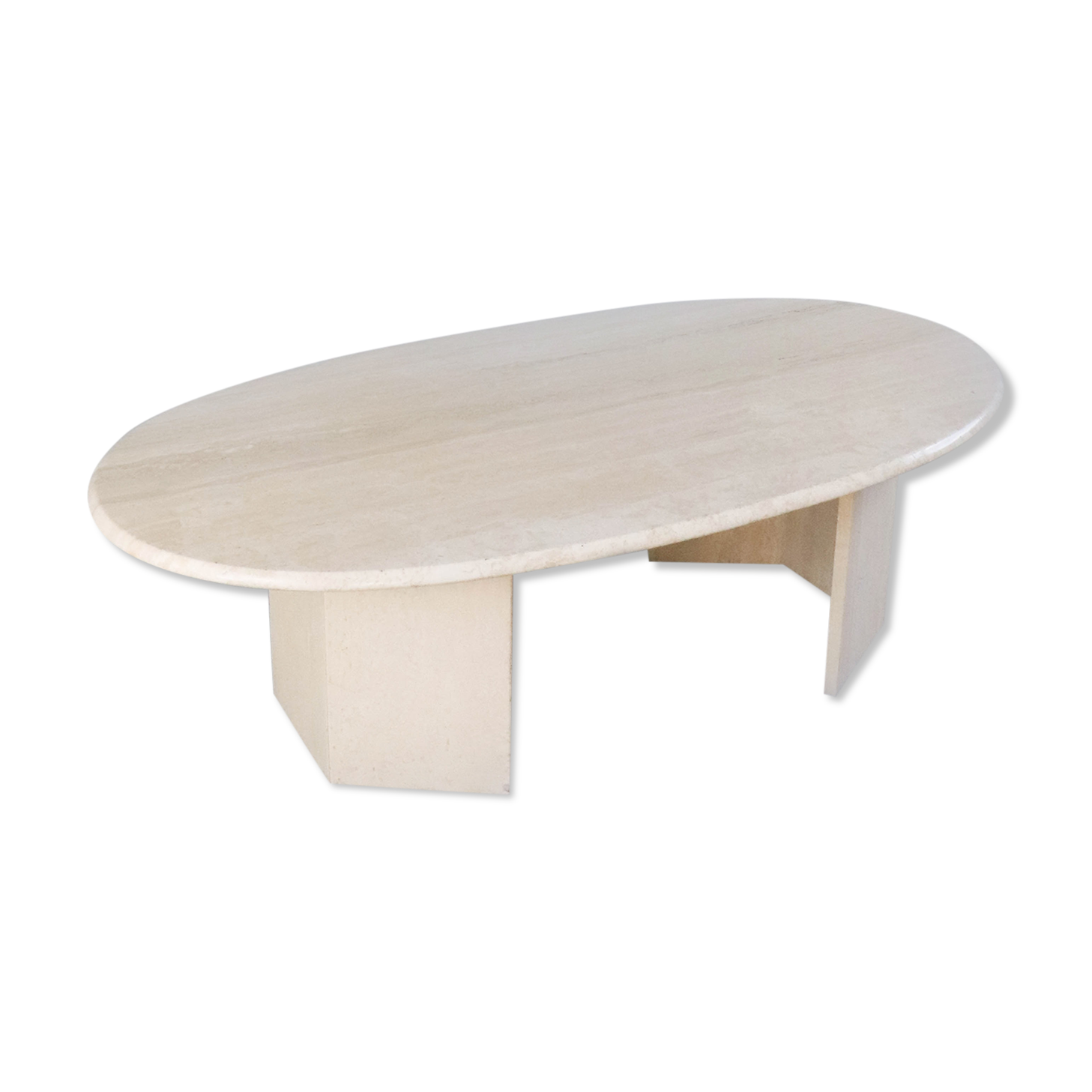Table basse en travertin vintage