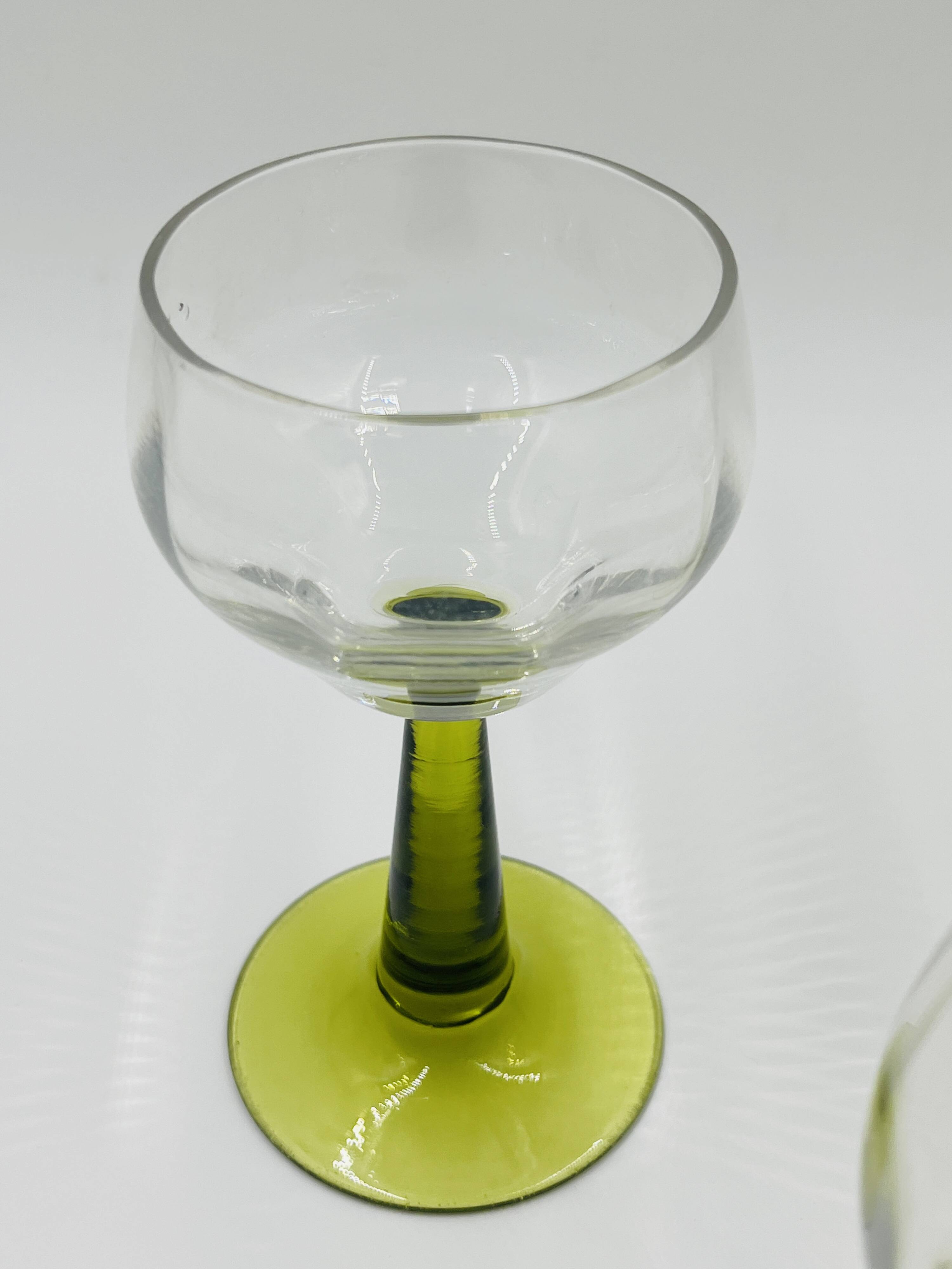 Lot de 3 verres à vin Roemer lisses