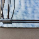 Antique mirror and chrome tray from the Art Deco period 1930