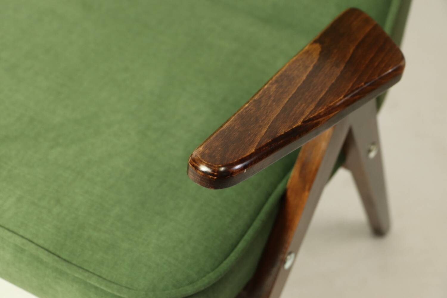 Paire de fauteuils vintage royale vert velvet Chierowski design