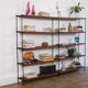 Vintage shelves in teak and metal 1960