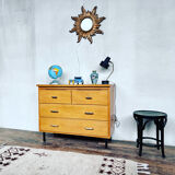 Ancienne commode chiffonnier semainier 1950