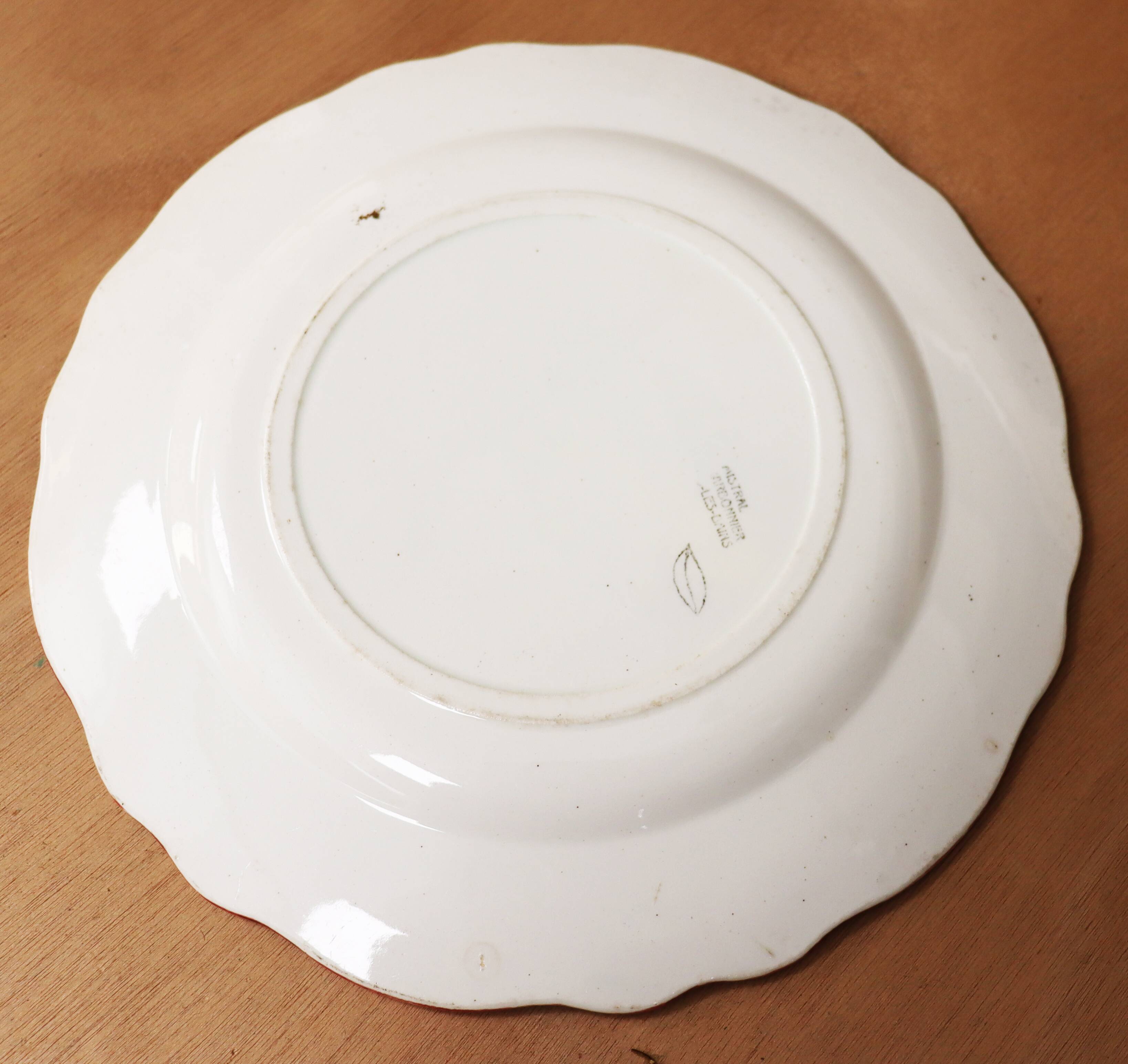 Charbonnier plate dish Salins les Bains
