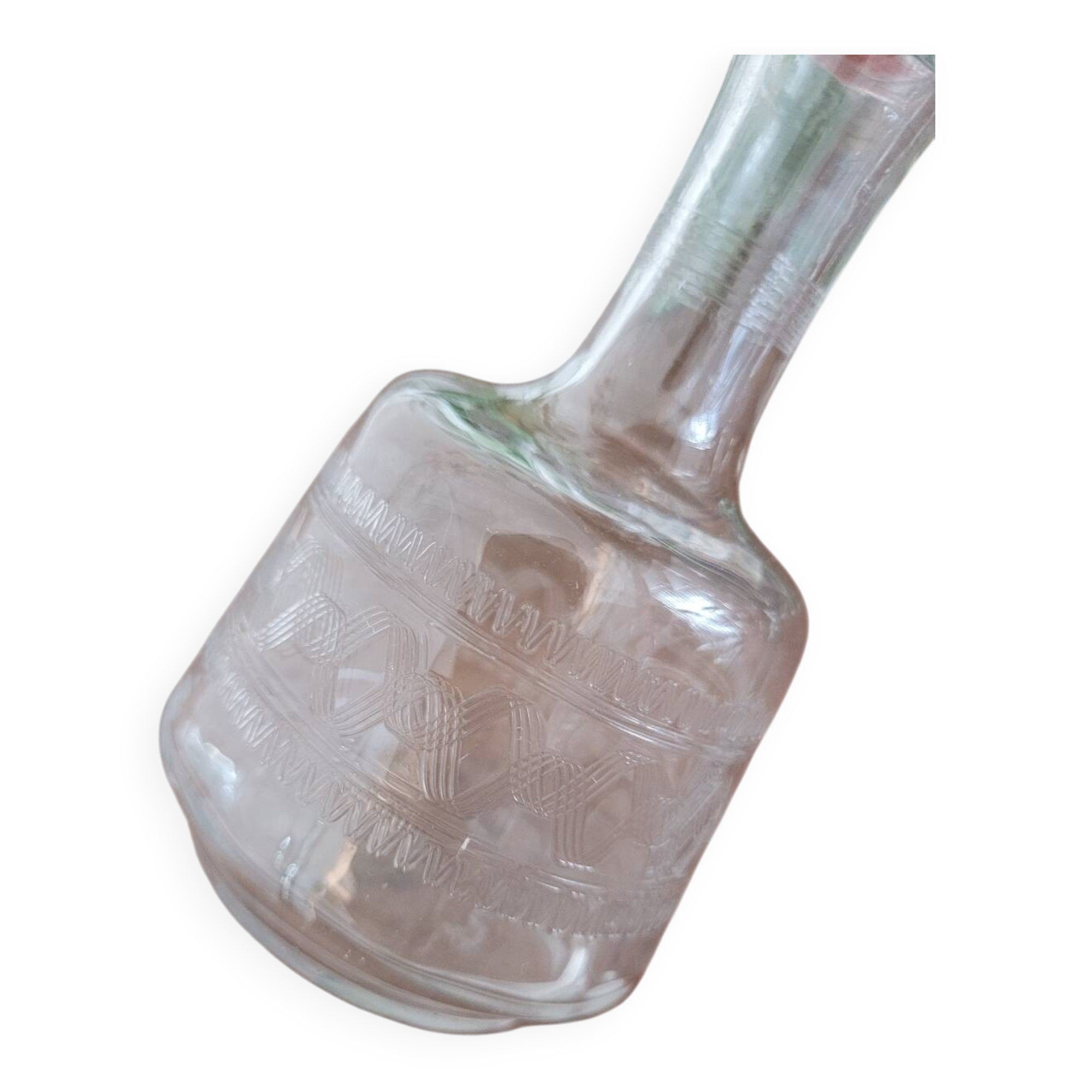 Small chiseled bottle
