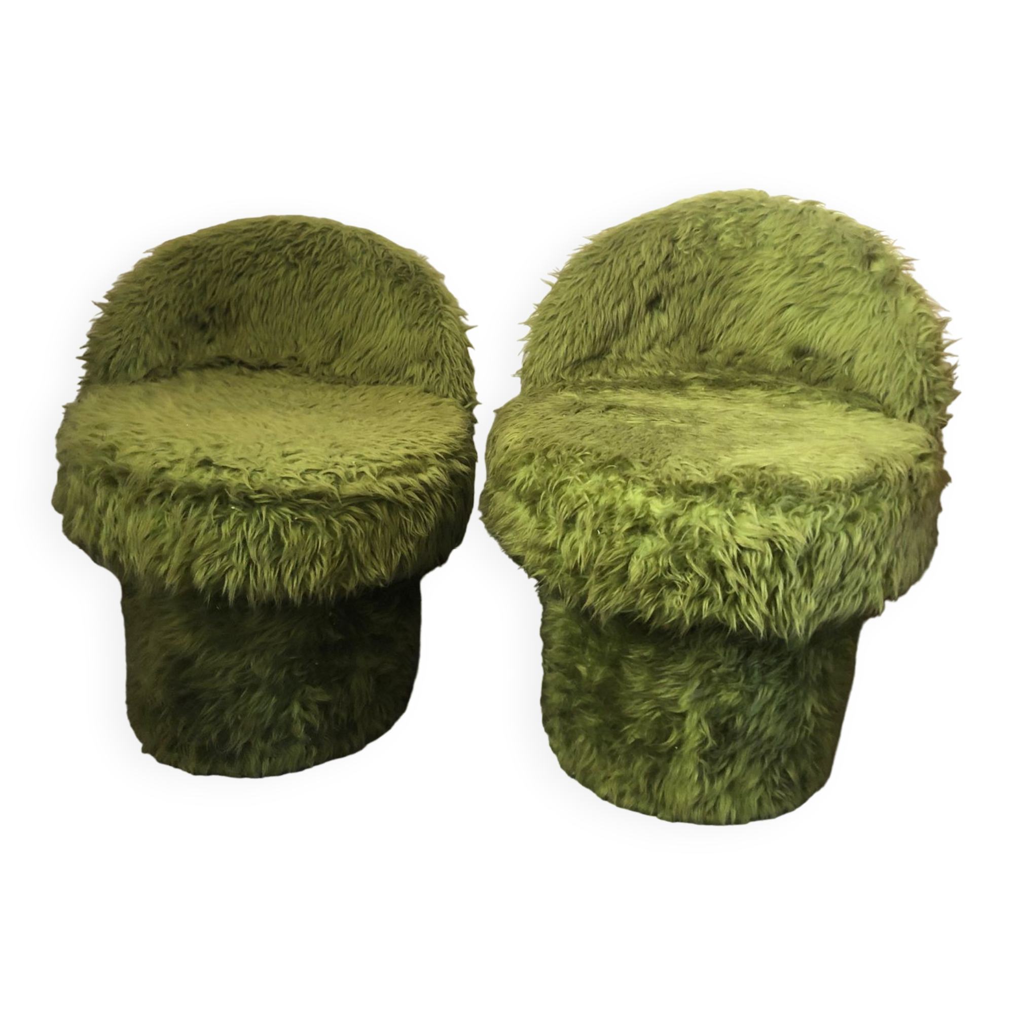 Duo of vintage 70s armchairs