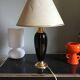 Vintage gold and black ceramic lamp