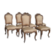Set of 6 chairs style Louis XV Walnut end XIX