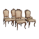 Set of 6 chairs style Louis XV Walnut end XIX