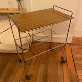 Vintage Formica metal magazine holder