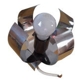 Lamp space age aluminum 70s