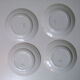 8 flat plates Moulin des Loups model red stone