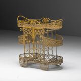 Antique cast iron serving trolley, France, early 20th century