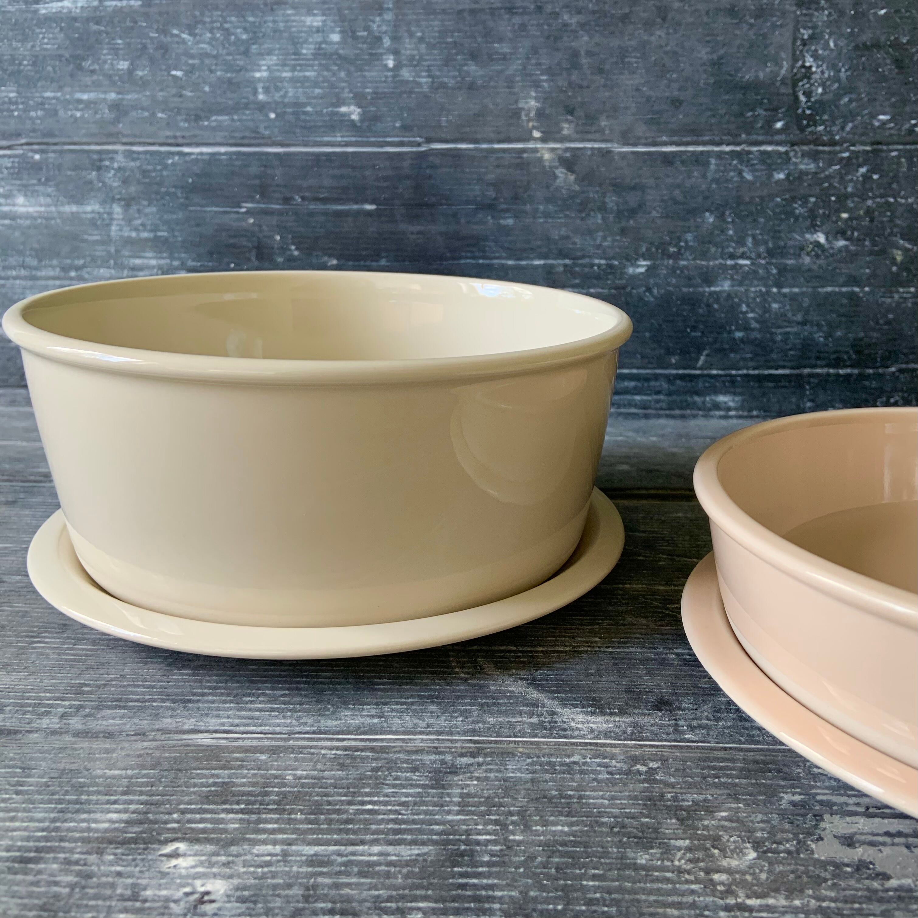 Saladiers and lids Jars Cantine