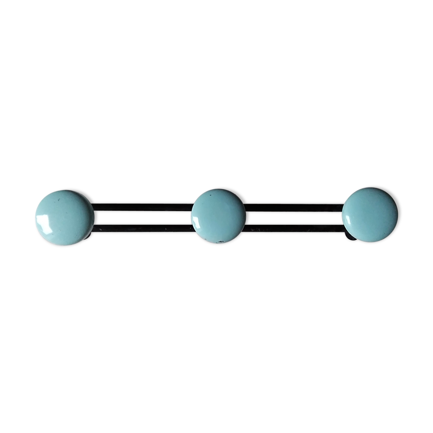 Patère bleue et noire