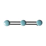 Patère bleue et noire