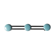 Patère bleue et noire