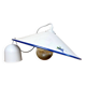 Vintage white ceramic chandelier lampshade decorated with white fish patterns