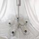 5-branched chandelier by Sciolari, Italy, space age, 1970