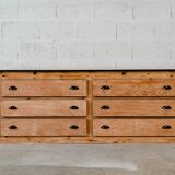 Wooden trade counter