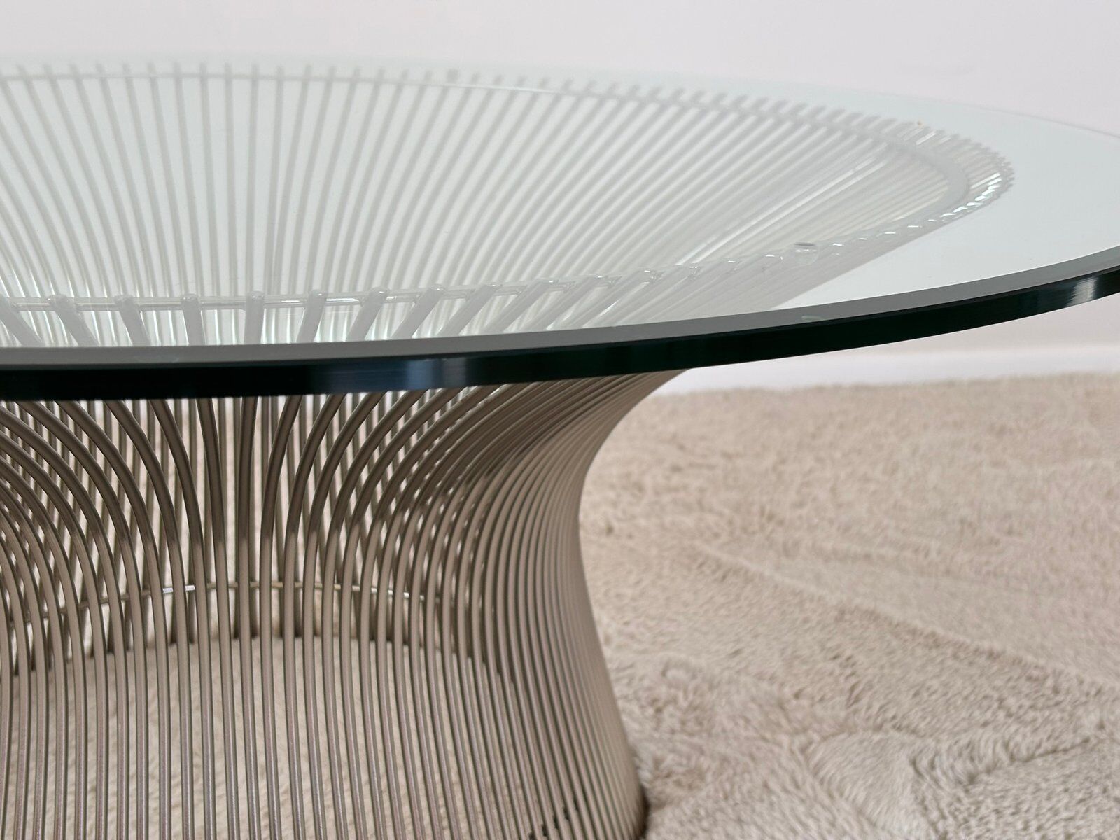 Wire frame coffee table by Warren Platner for Knoll, 1960s
