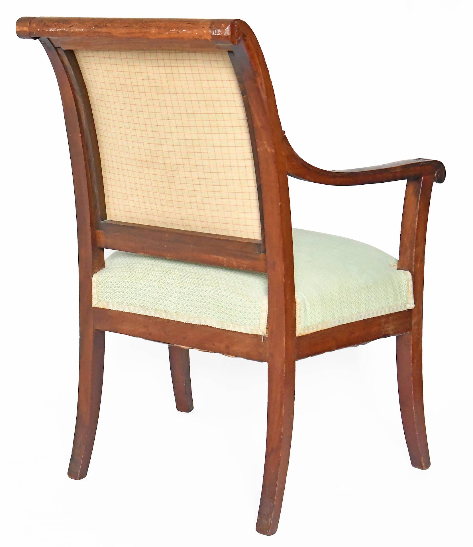 Pair of Restoration period cabriolet armchairs