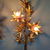 Large pair of brass wall sconces, Maison Jansen, 1960-70.