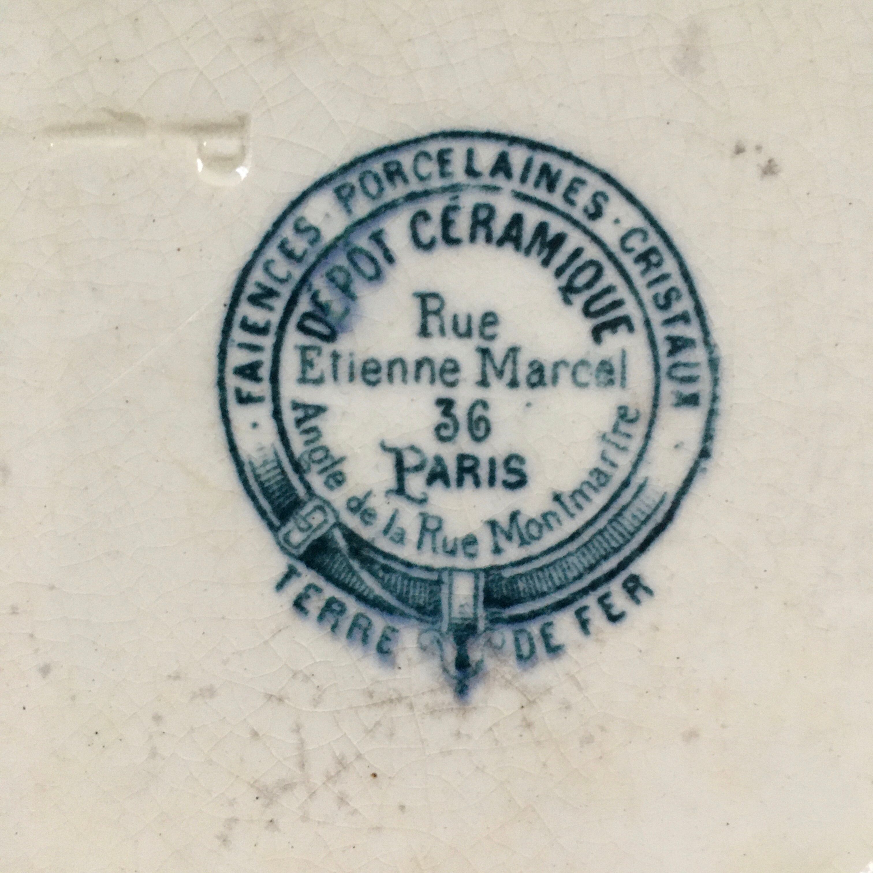 Lot 3 assiettes terre de fer