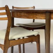 Table de salle à manger scandinave en palissandre année 60