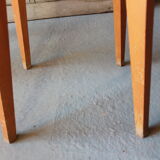 Lot of 6 ELF chairs in wood and vinyl