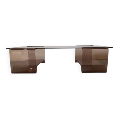 Table basse en plexiglas Michel Dumas pour Roche Bobois, 1970