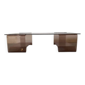 Table basse en plexiglas Michel Dumas pour Roche Bobois, 1970