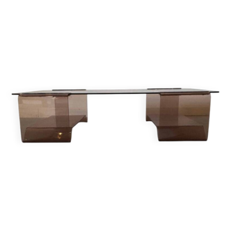 Table basse en plexiglas Michel Dumas pour Roche Bobois, 1970