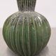Contemporary cactus round vase in glazed dolomite ceramic.