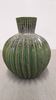 Contemporary cactus round vase in glazed dolomite ceramic.