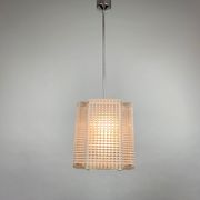 Vintage Chrome and Glass Chandelier by Kamenický Šenov, 1960's