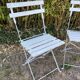 2 Folding metal bistro chairs for brasserie, beer, café, terrace, Brasserie