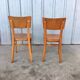 Lot of 2 vintage curved wooden thonet chairs