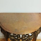 Half-moon side table