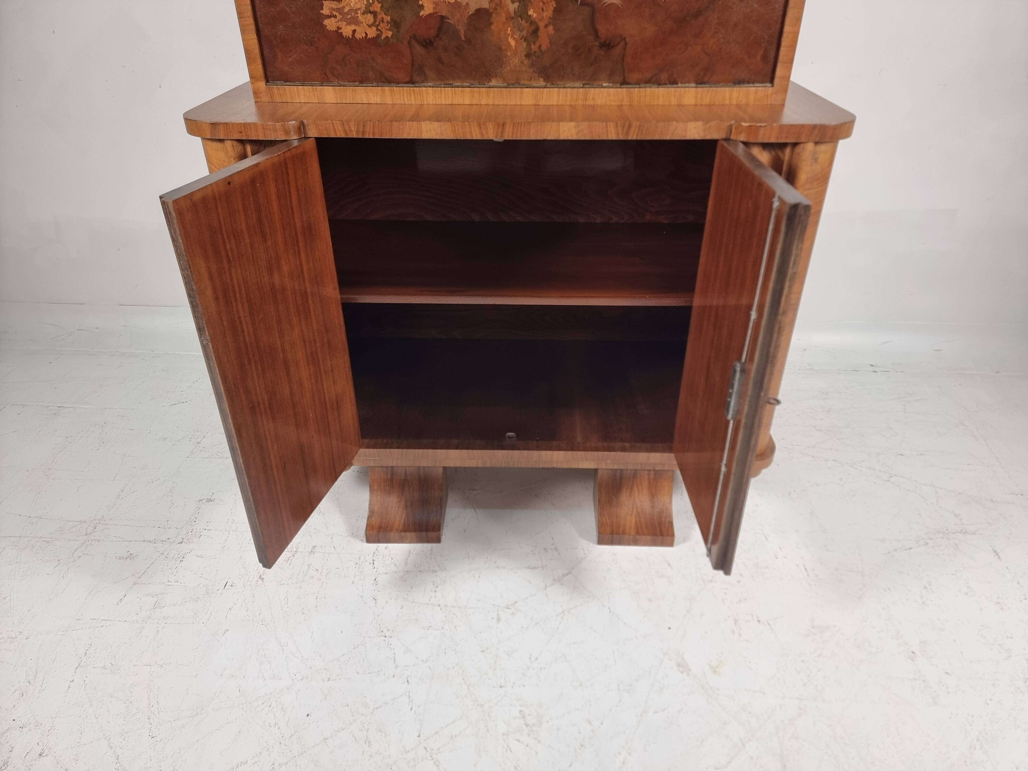 Art Deco Cabinet Bar, 1940s
