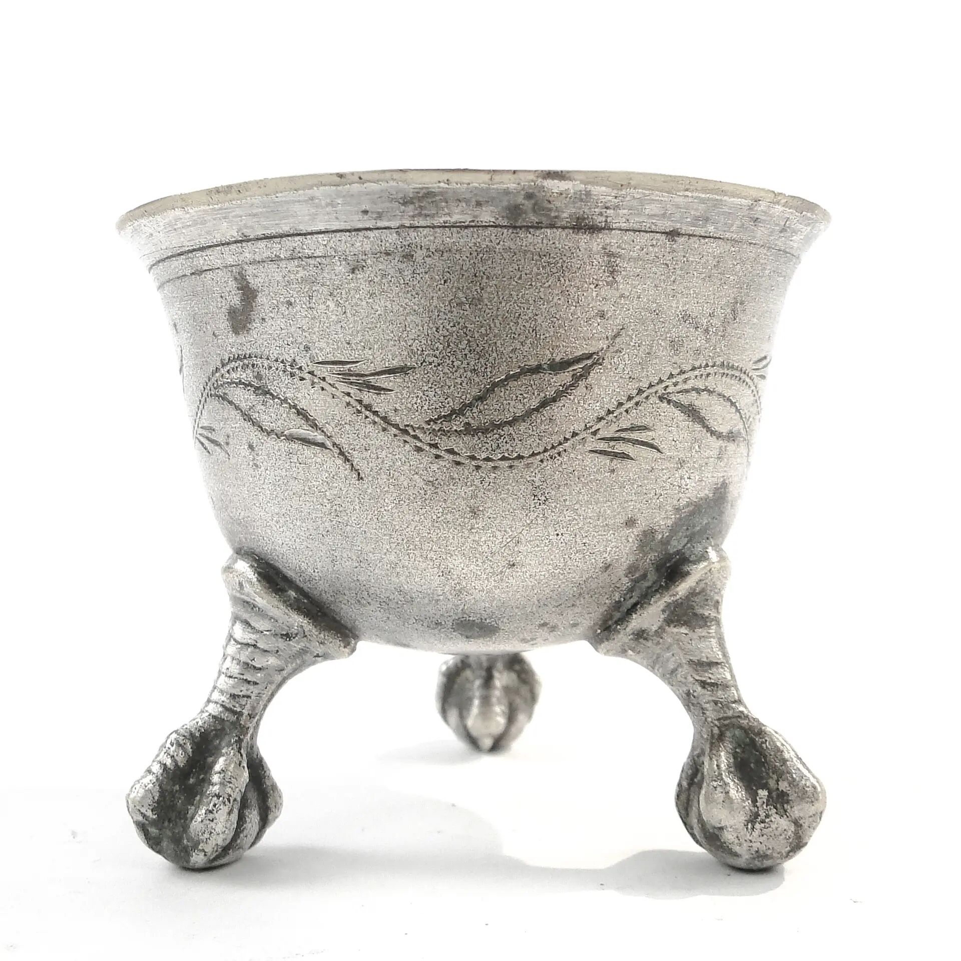 Neoclassical salt cellar, silver-plated brass, Norblin, Poland, 19th century