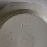 Set of 5 octagonal pearl plates from Creil Montereau.