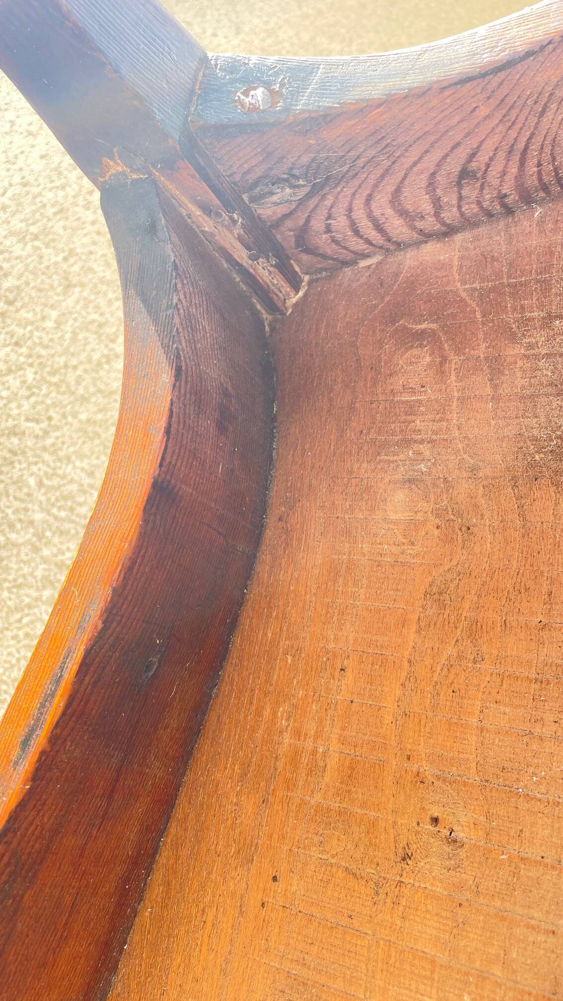 Table old solid wood